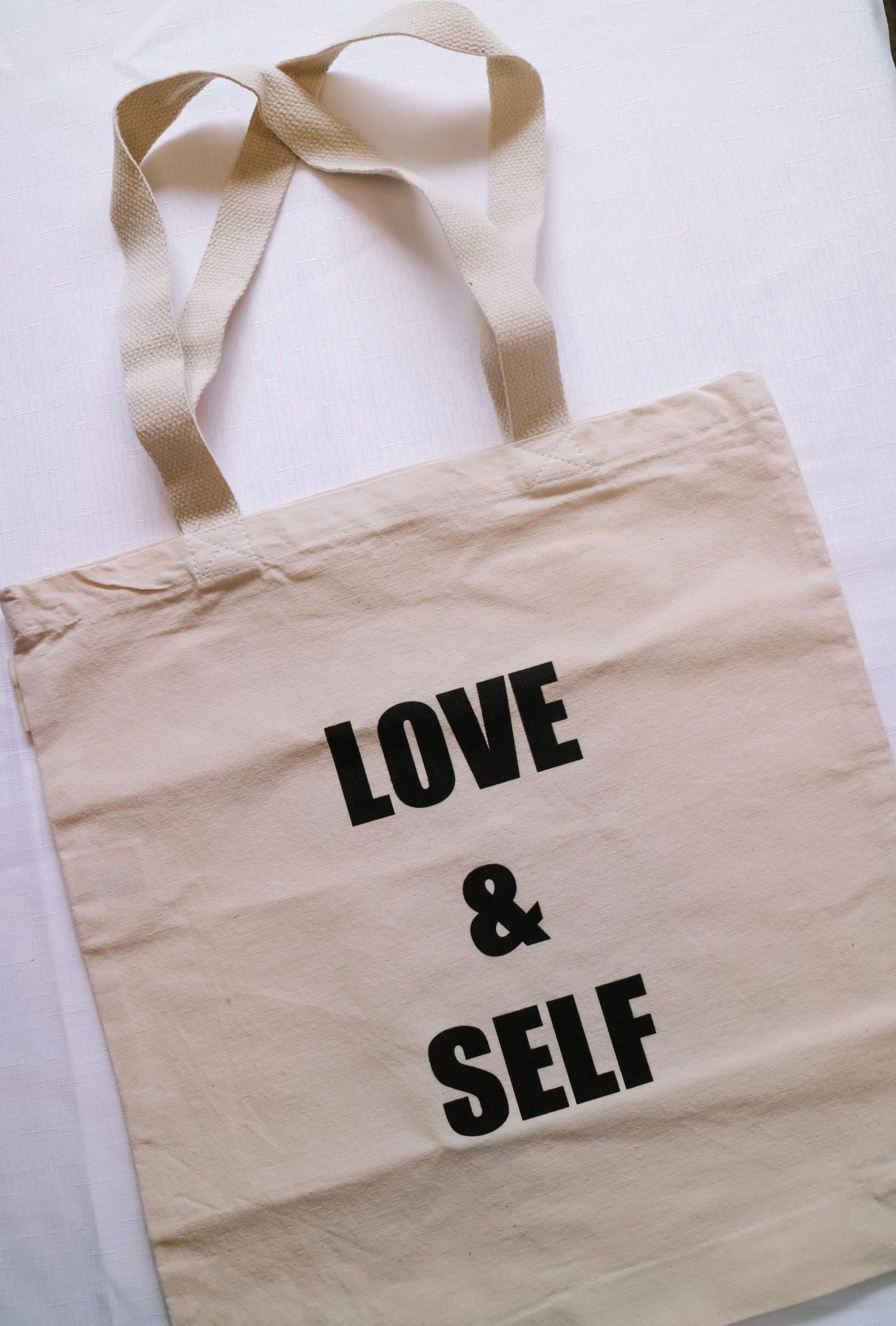 love and self tote bag